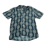 F**K Camicia Tinta Unita Mezza Manica con Fantasia per Bambino FJ25J02CA60X05 BLU F**K 