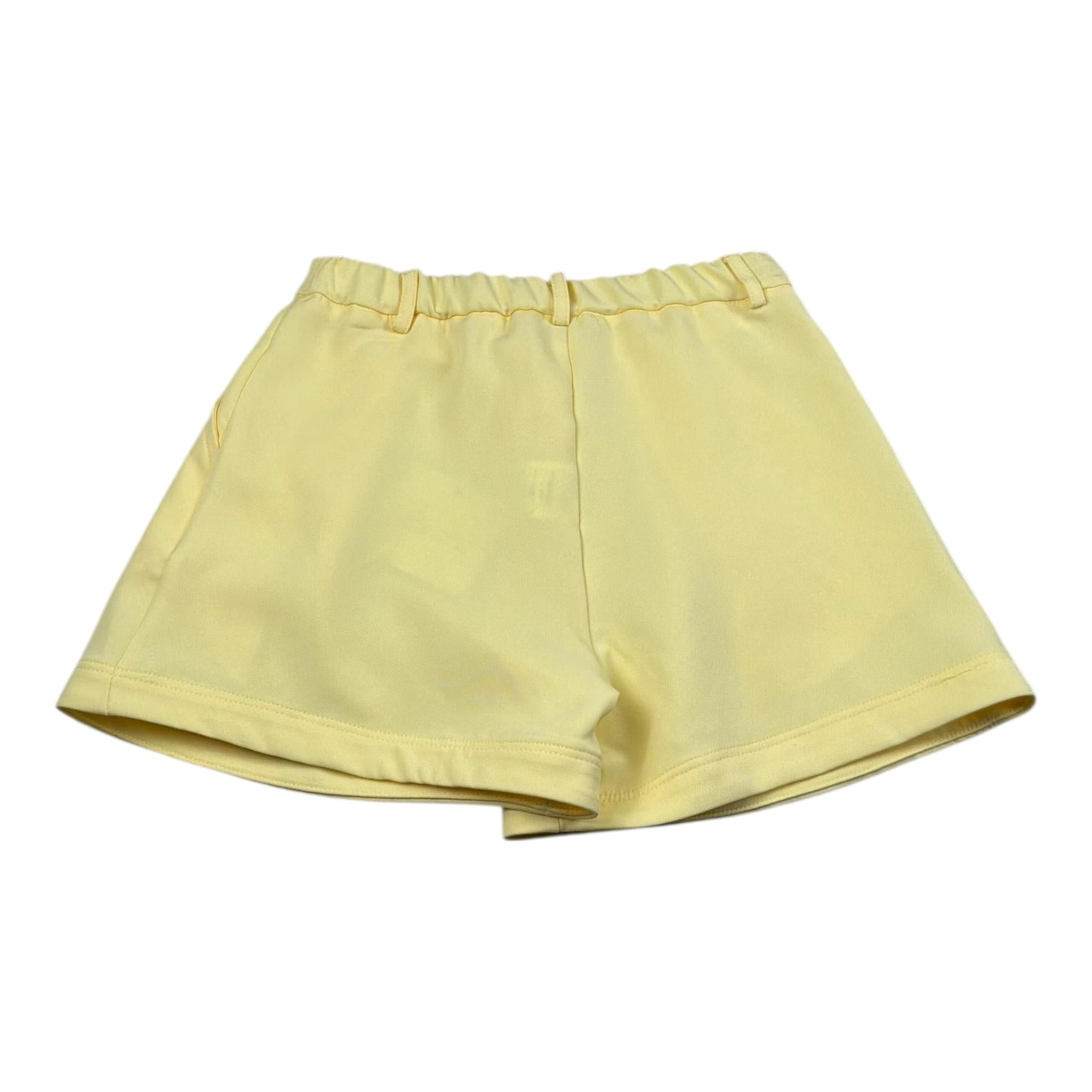 Lu Lu By Miss Grant Short Tinta Unita con Elastico In Vita per Bambina LL3600 GIALLO LU LU BY MISS GRANT 