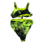 F**K Costume Intero Stampa Fantasia per Bambina FJF VERDE F**K 