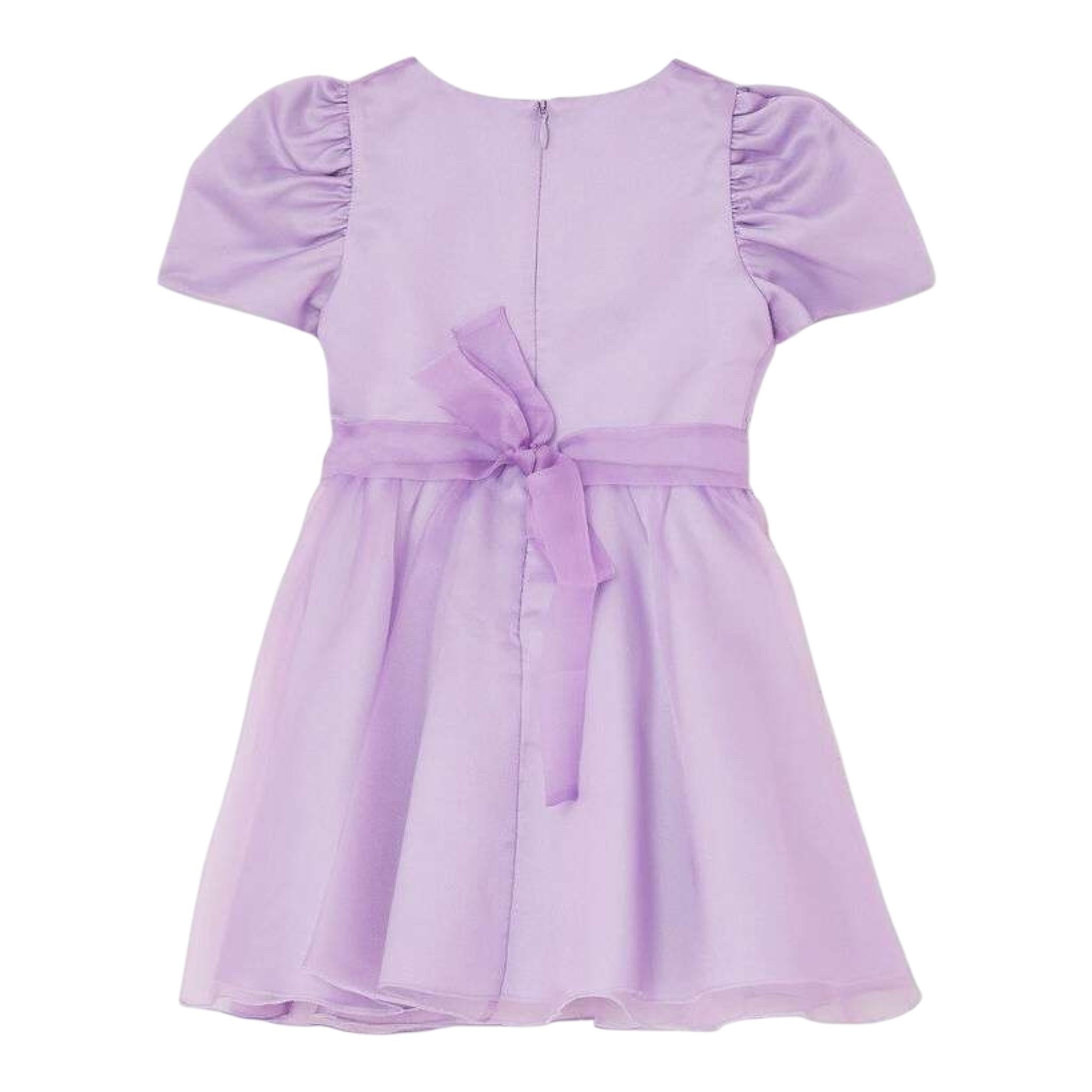 Liu Jo Abito Giromanica Tinta Unita per Bambina KA5117 LILLA LIU JO 