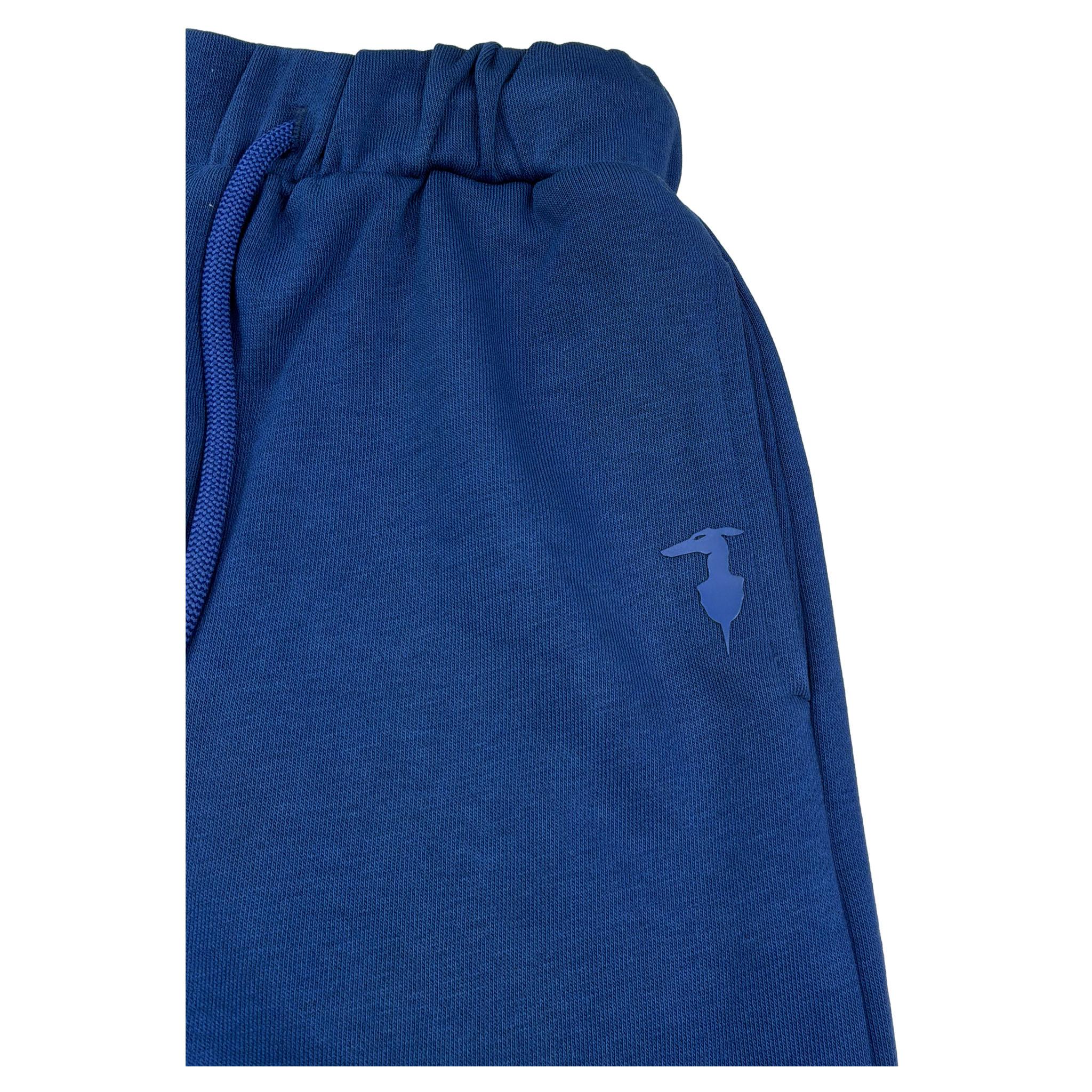 Trussardi Pantalone Tuta Tinta Unita con Logo per Bambino TGP26017PA BLU TRUSSARDI 