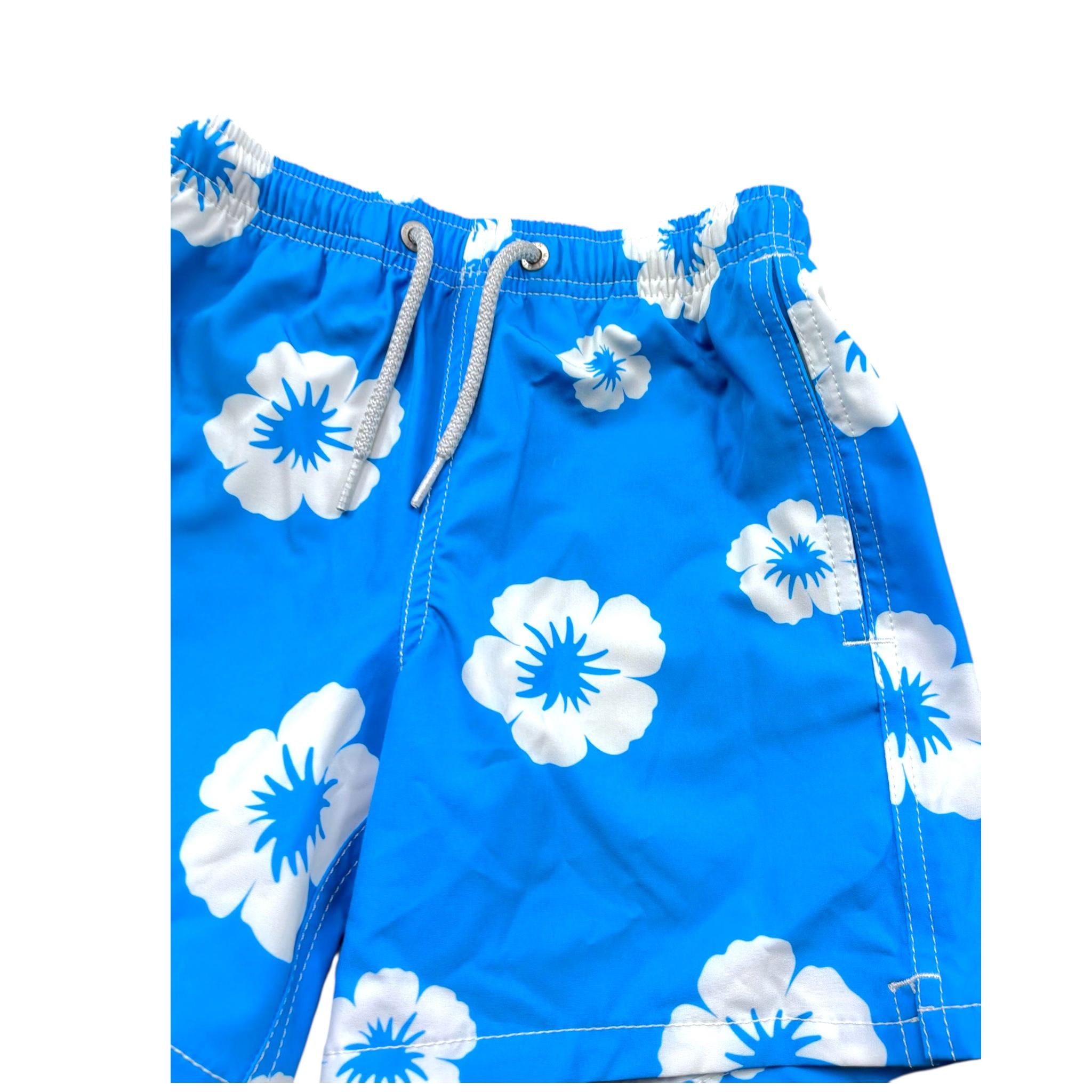 Saint Barth Costume Modello Boxer Tinta Unita con Stampa per Bambino SIMPLE AZZURRO SAINT BARTH 