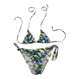 Matinée Costume 2 Pezzi Triangolo-Slip con Fantasia per Bambina CC30222 BIANCO MATINÉE 