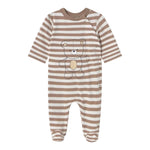 Mayoral Set 2 Tutina Manica Lunga Fantasia A Righe per Neonato 1709X BIANCO/BEIGE MAYORAL 