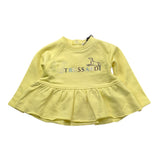 TRUSSARDI felpa girocollo tinta unita con stampa Giallo per Neonata TIA25157FE GIALLO TRUSSARDI 