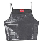 Diesel Top Bretelline Tinta Unita per Bambina J02179 GRIGIO DIESEL 