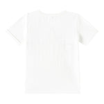 Stella Mccartney T-Shirt Girocollo Tinta Unita con Stampa Stelle per Bambina TW8B51 BIANCO STELLA McCARTNEY 