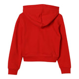 DSQUARED2 felpa chiusa cn cappuccio tinta unita con stampa logo Rosso per Bambina DQ2441X ROSSO DSQUARED2 