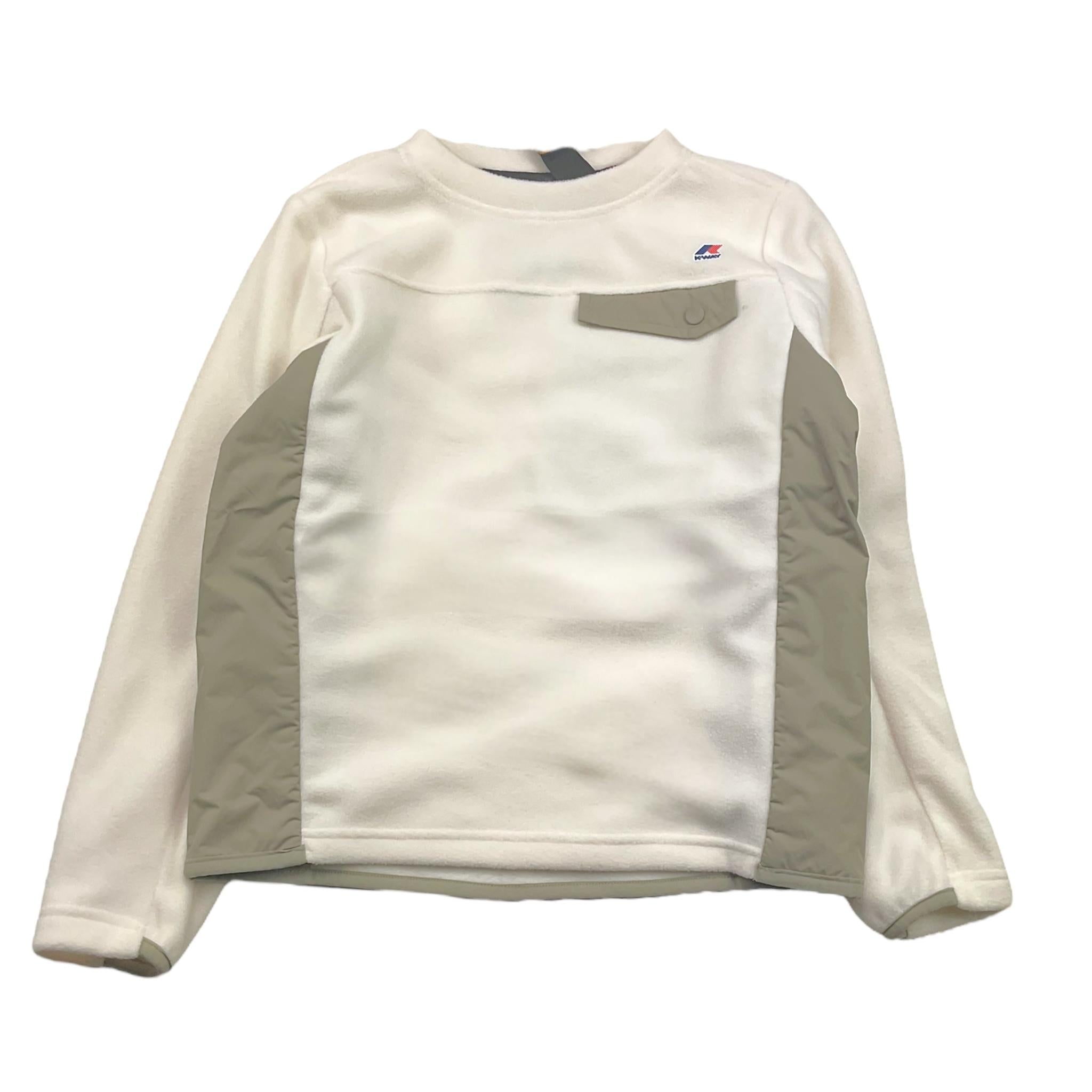 K-WAY felpa girocollo con profili in contrasto Bianco per Bambino K3135QW BIANCO K-WAY 