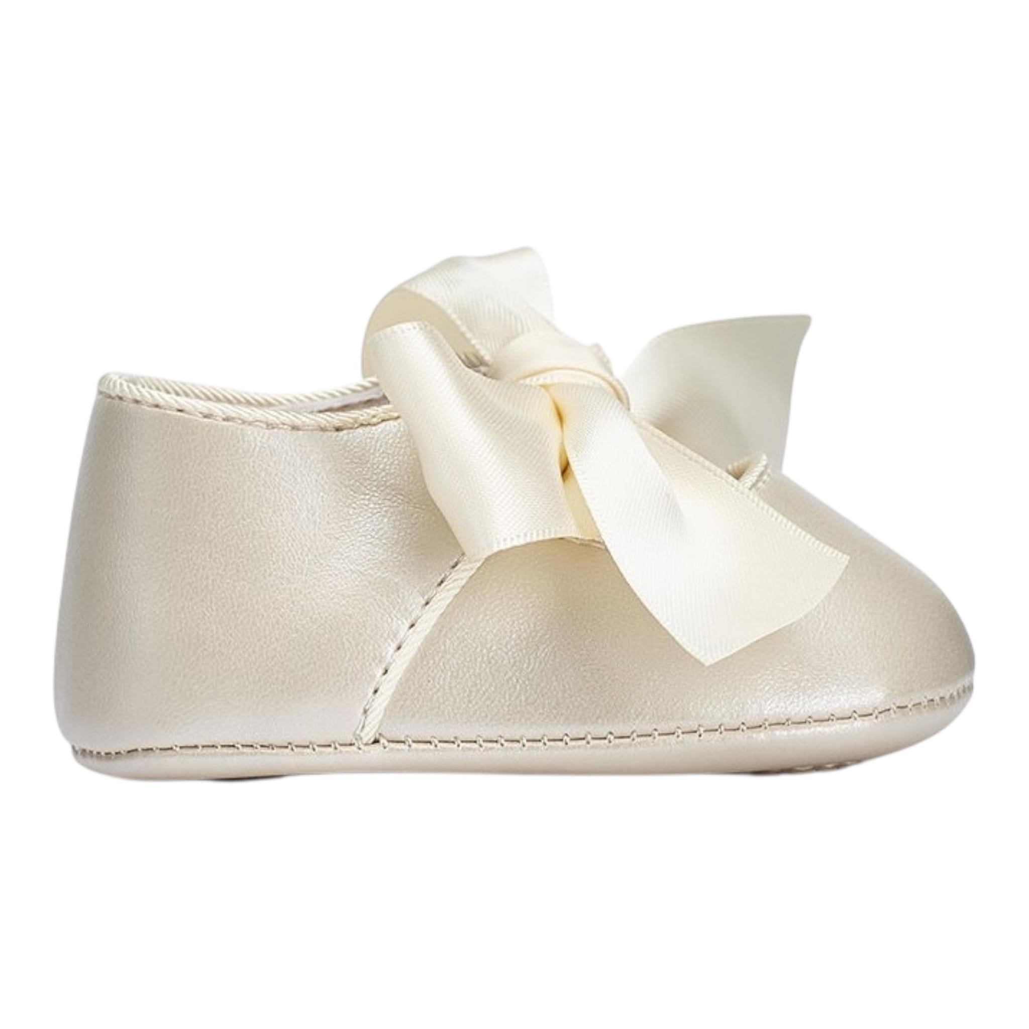 Mayoral Ballerina Tinta Unita con Nastro per Neonata 9710 BEIGE MAYORAL 