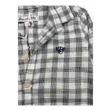 Tartine Et Chocolat Camicia Manica Lunga Fantasia Quadri Bianco Per Neonato