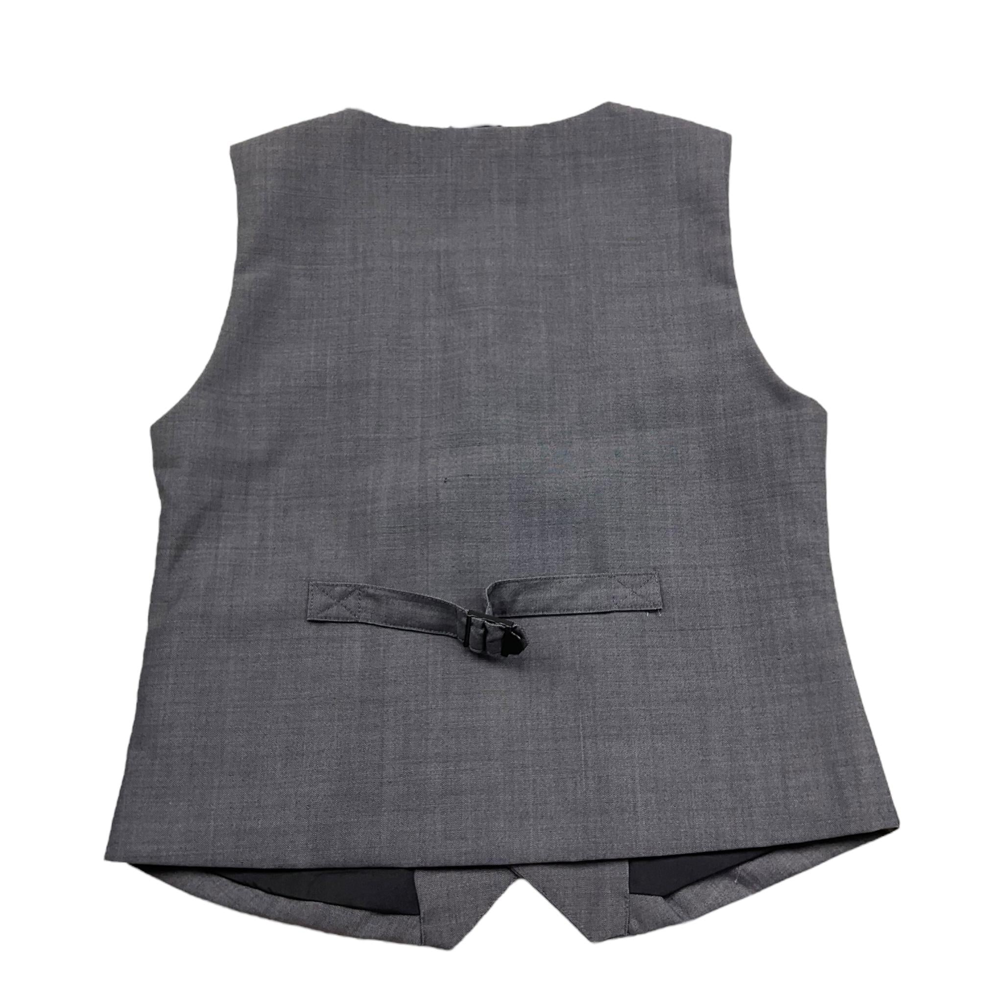 John Richmond Gilet Tinta Unita Doppiopetto per Bambino RBP25224GT GRIGIO JOHN RICHMOND 