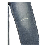 MOSCHINO jeans tinta unita con girovita regolabile Blu per Bambino HUP08K BLU MOSCHINO 