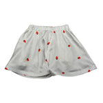 Vicolo Gonna Tinta Unita con Stampa Fragole per Bambina 3146G00354 BIANCO VICOLO 