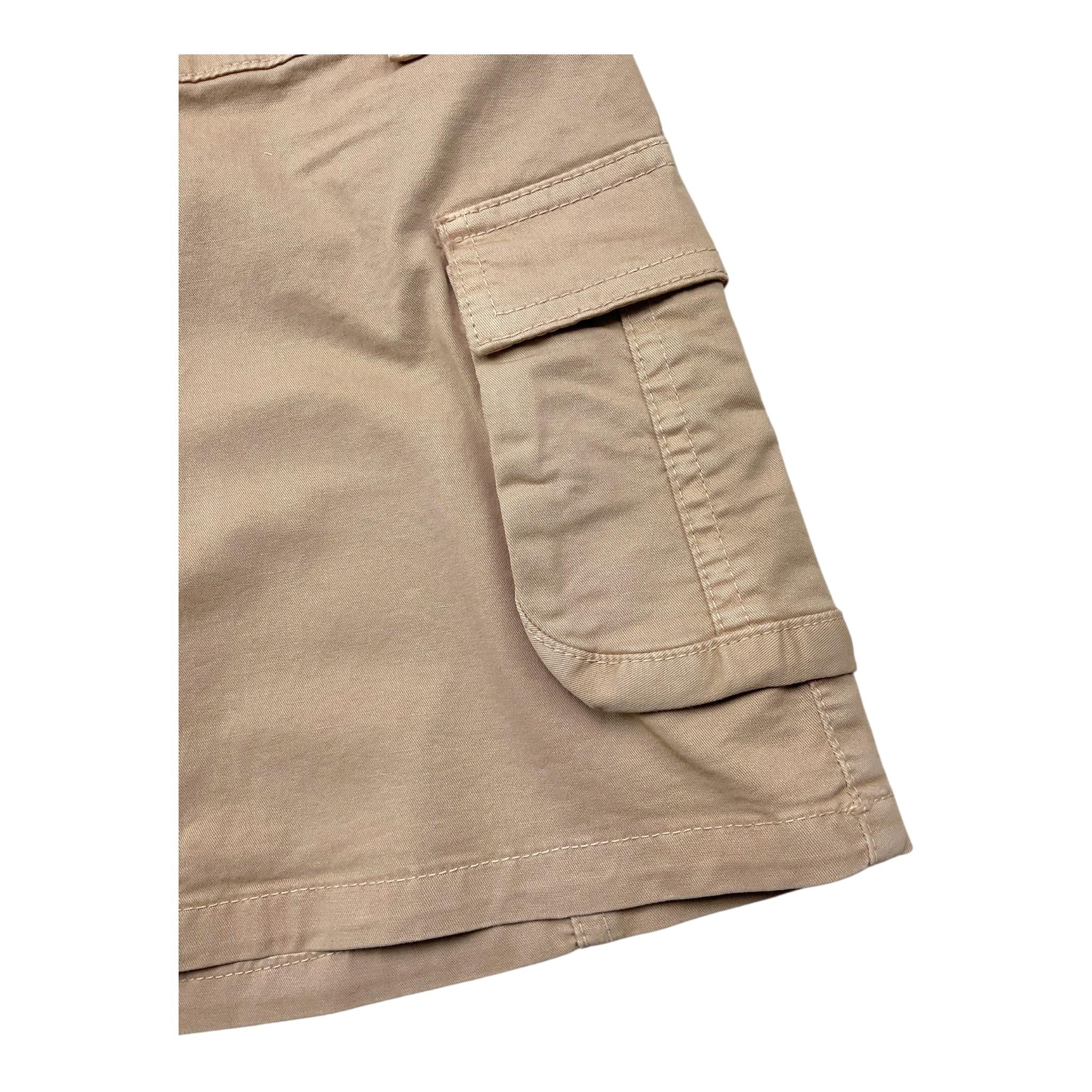 Lu Lu By Miss Grant Gonna Tinta Unita con Zip per Bambina LL3407 SABBIA LU LU BY MISS GRANT 