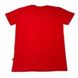 Daniele Alessandrini T-Shirt Girocollo Tinta Unita Logata Rosso Per Bambino