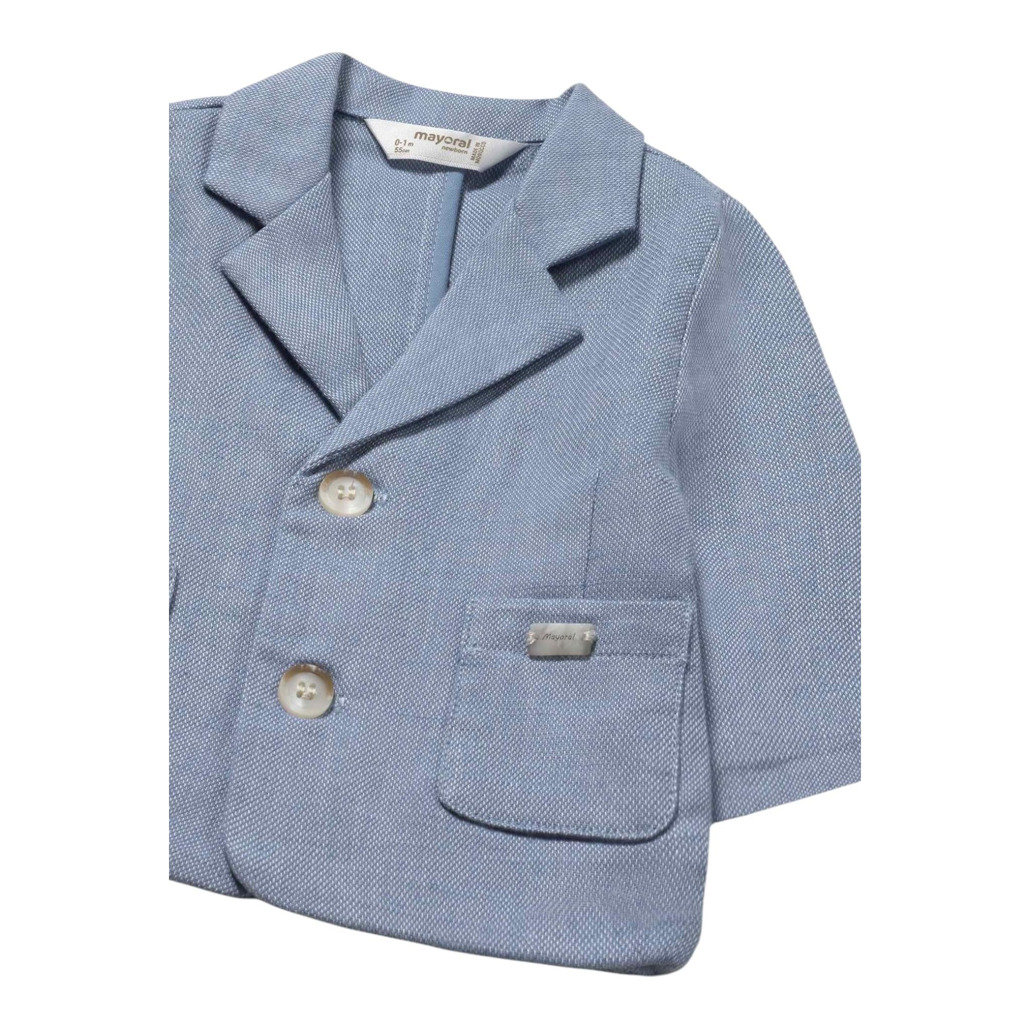 Mayoral Giacca Tinta Unita per Neonato 1454 AZZURRO MAYORAL 