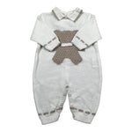 Marlu' Tutina Manica Lunga Tinta Unita per Neonato EP5810 PANNA MARLU' 