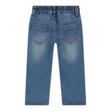 MOSCHINO jeans tinta unita con elastico in vita Blu per Neonato MUP059 BLU MOSCHINO 