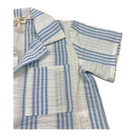 Babe & Tess Camicia Tinta Unita con Fantasia A Righe per Neonato 03518162N BIANCO BABE & TESS 