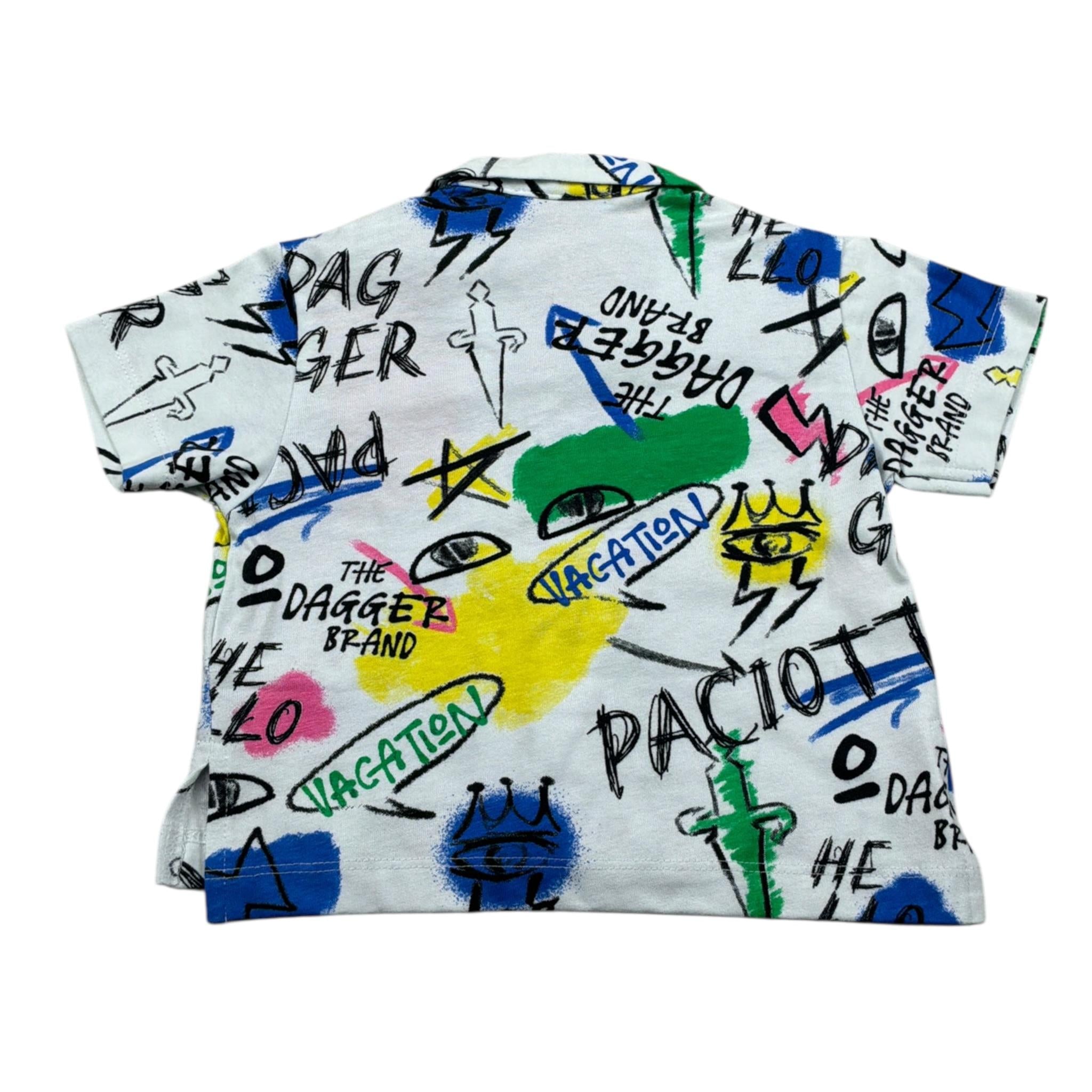 Cesare Paciotti Camicia Mezza Manica tinta unita Stampe Bianco per Neonato CMP5101BNX BIANCO CESARE PACIOTTI 