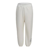 Dou Dou Pantalone Tinta Unita con Logo per Bambina DW6R20 PANNA DOU DOU 