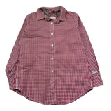 Saint Barth Camicia Manica Lunga Fantasia Quadretti per Bambina COTTON ROSSO SAINT BARTH 