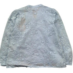 Saint Barth Camicia Manica Lunga Fantasia Zebrata per Bambina HARPERXXX AZZURRO SAINT BARTH 