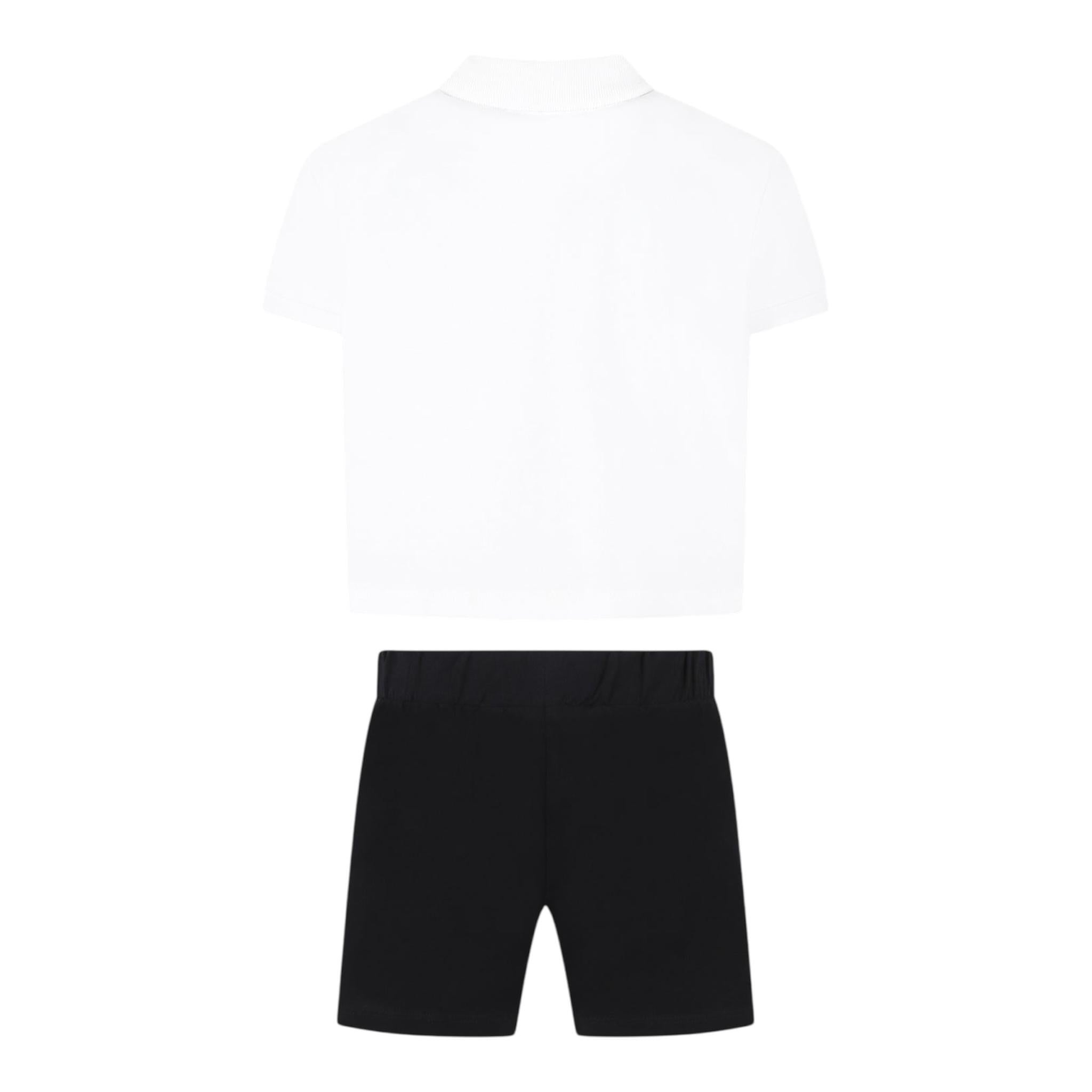 John Richmond Completo 2 Pezzi Polo-Bermuda Bicolore per Neonato RGP25006CJ BIANCO/NERO JOHN RICHMOND 