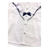 MIRANDA camicia manica lunga tinta unita microfantasia Bianco per Bambina 360250 BIANCO MIRANDA 