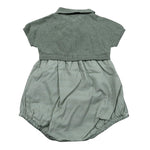 Wedoble Pagliaccetto Mezza Manica Fantasia Quadretti per Neonato V2507405X VERDE WEDOBLE 