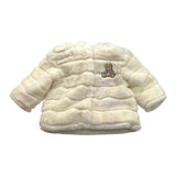 MOSCHINO pelliccia tinta unita con cappuccio Panna per Neonata MDS02I PANNA MOSCHINO 