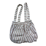 Manuel & Frank Salopette Bicolore con Fantasia A Righe per Neonato MF2409I BIANCO/BEIGE MANUEL & FRANK 