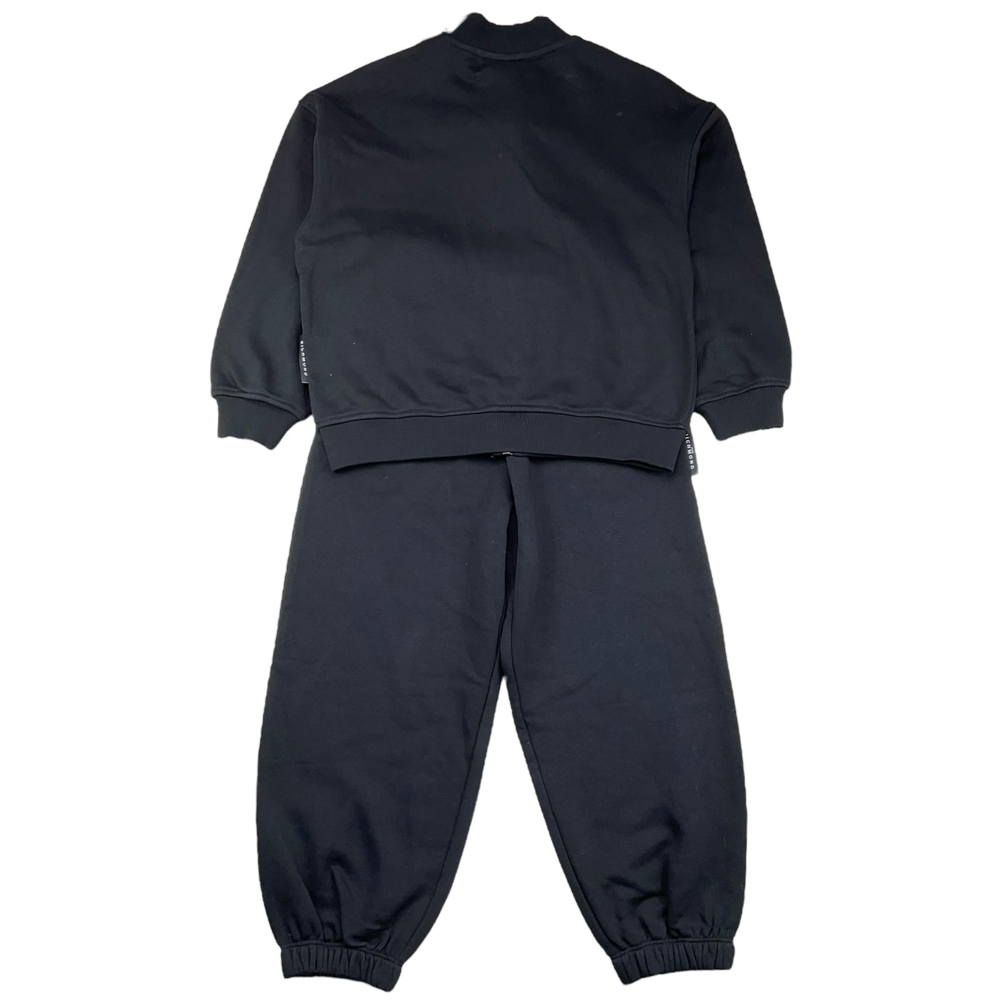JOHN RICHMOND completo 2 pezzi felpa-pantalone tinta unita Nero per Bambina RGA25005CF NERO JOHN RICHMOND 