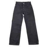 JOHN RICHMOND jeans tinta unita con logo Nero per Bambino RBA25226JE NERO JOHN RICHMOND 