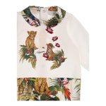 ROBERTO CAVALLI set 3 pezzi tutina-cappello-bavetta tinta unita Bianco per Neonata SJT846 BIANCO ROBERTO CAVALLI 