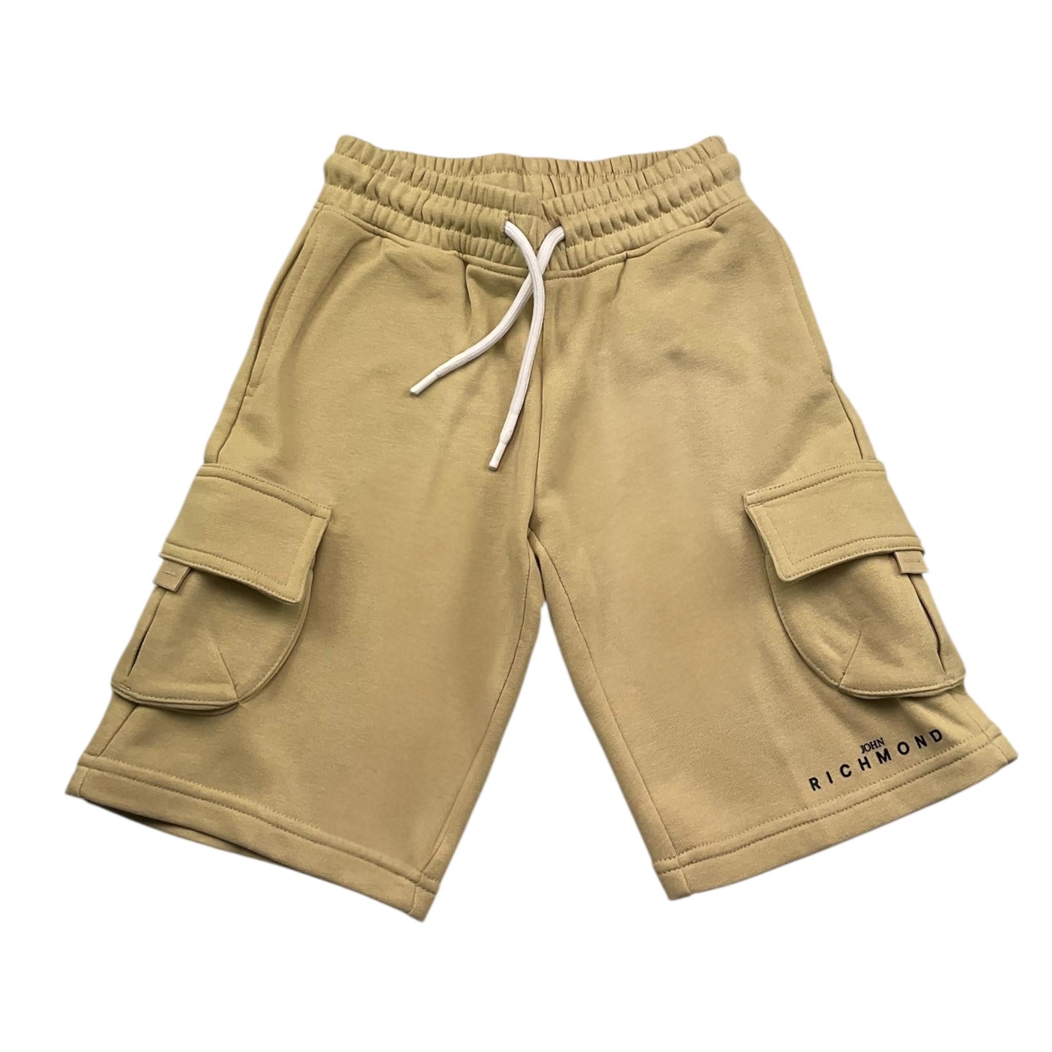 John Richmond Bermuda Tinta Unita con Elastico In Vita per Bambino RBP25114BE BEIGE JOHN RICHMOND 