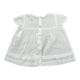 Zhoe & Tobiah Camicia Mezza Manica Tinta Unita per Neonata RTT11BN PANNA ZHOE & TOBIAH 