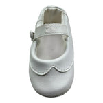 Made In Italy Ballerine Tinta Unita per Neonata ED107SC BIANCO MADE IN ITALY 