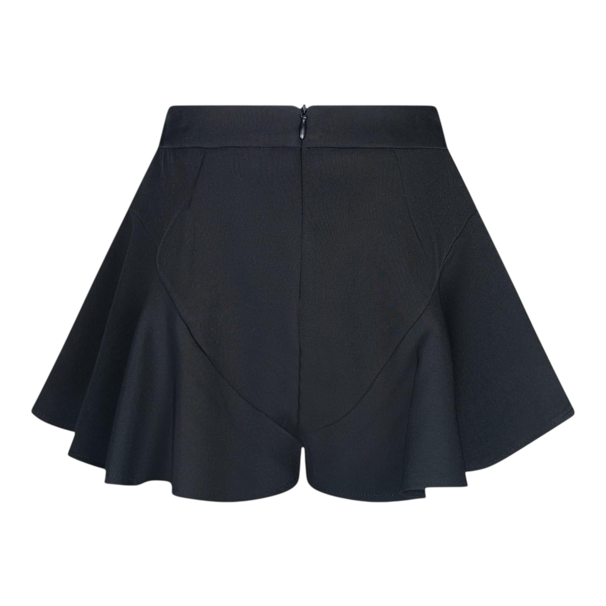 MARC ELLIS short tinta unita con bottoni in contrasto Nero per Bambina JMJS16489 NERO MARC ELLIS 