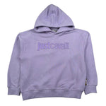 Just Cavalli Felpa Chiusa Girocollo Tinta Unita con Logo per Bambina JGP26013FEA LILLA JUST CAVALLI 