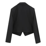 Patrizia Pepe Giacca tinta unita Modello Crop Nero per Bambina 7S0277XX NERO PATRIZIA PEPE 