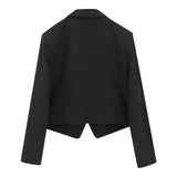 Patrizia Pepe Giacca tinta unita Modello Crop Nero per Bambina 7S0277XX NERO PATRIZIA PEPE 