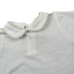 Lalalu' T-Shirt tinta unita con Colletto Bianco per Neonata TSL11P BIANCO LALALU' 