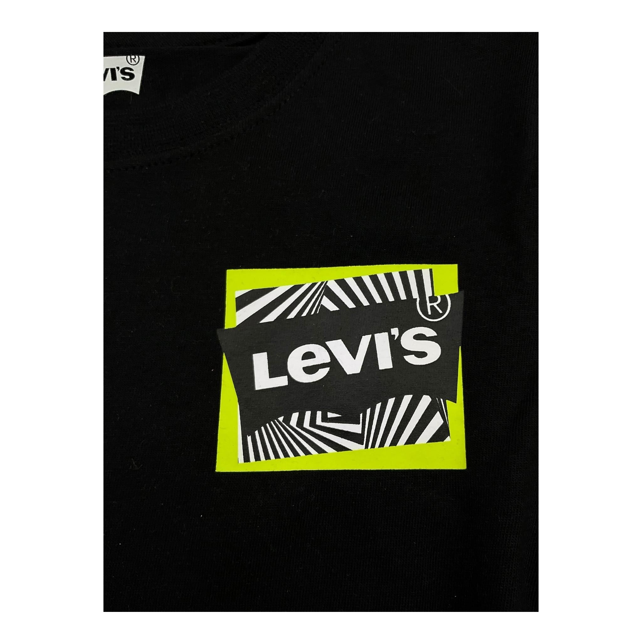 Levi'S T-Shirt Girocollo Tinta Unita con Stampa per Bambino 8EH897 NERO LEVI'S 