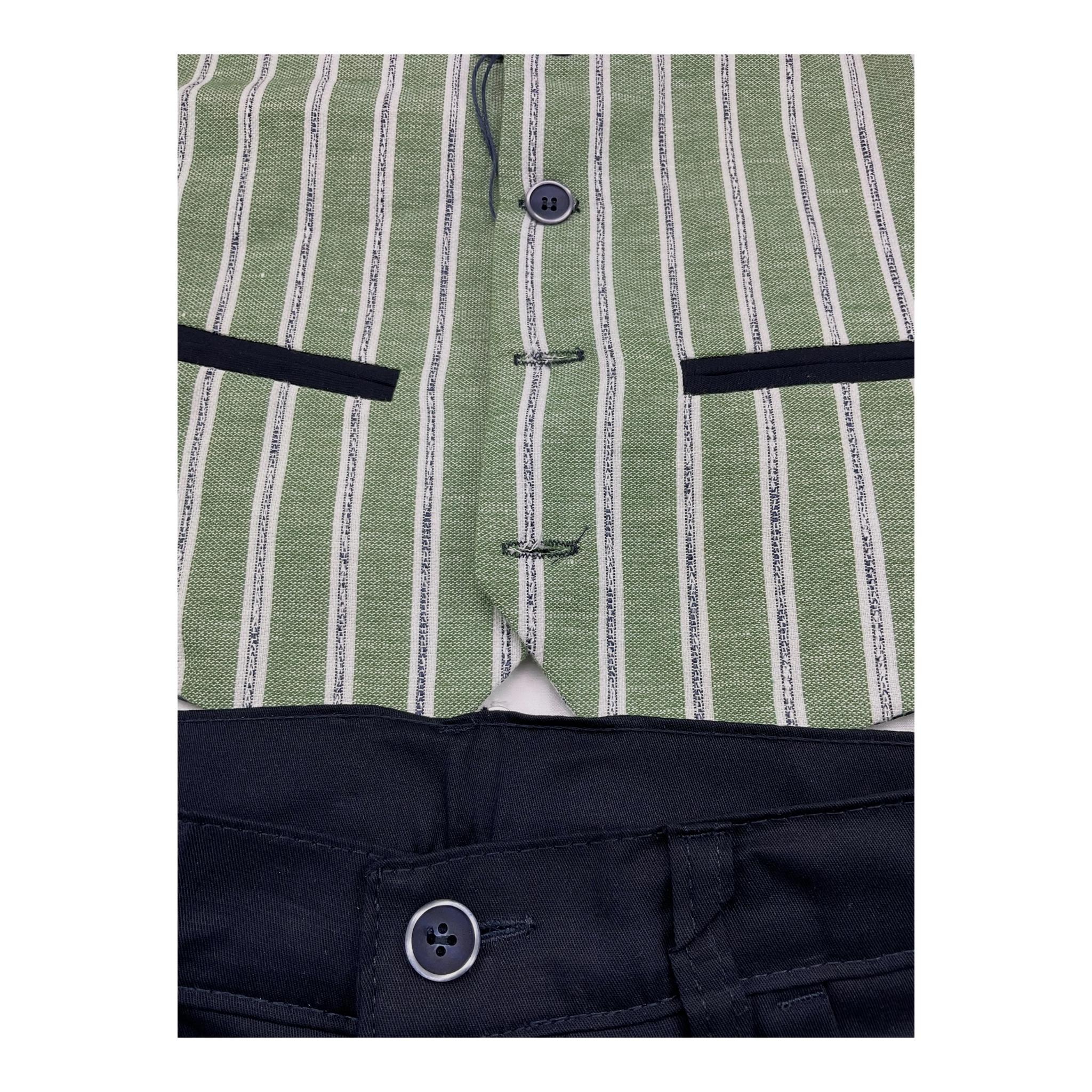 Mai'S Kids Completo 4 Pezzi Camicia-Papillon-Gilet-Pantalone per Bambino VASCO BLU MAI'S KIDS 