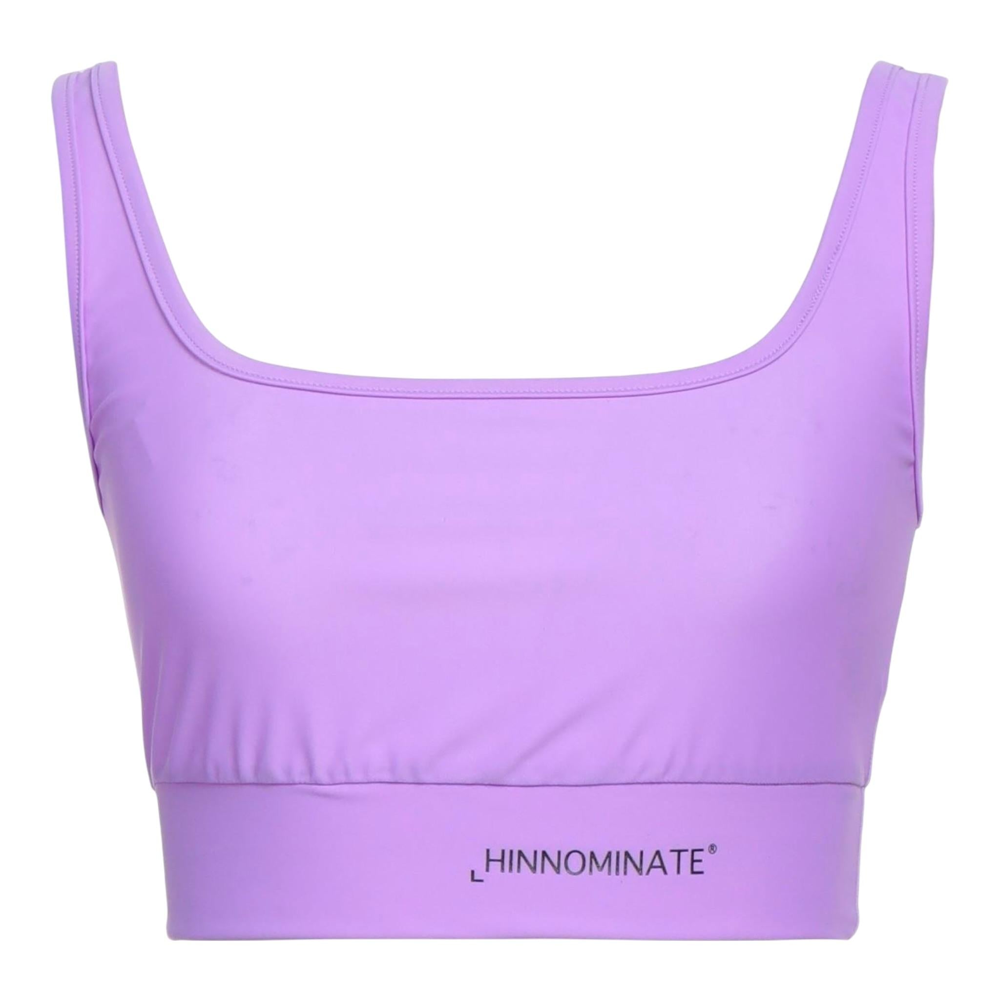 Hinnominate Top Giromanica tinta unita con Logo Lilla per Bambina 3646M0111 LILLA HINNOMINATE 