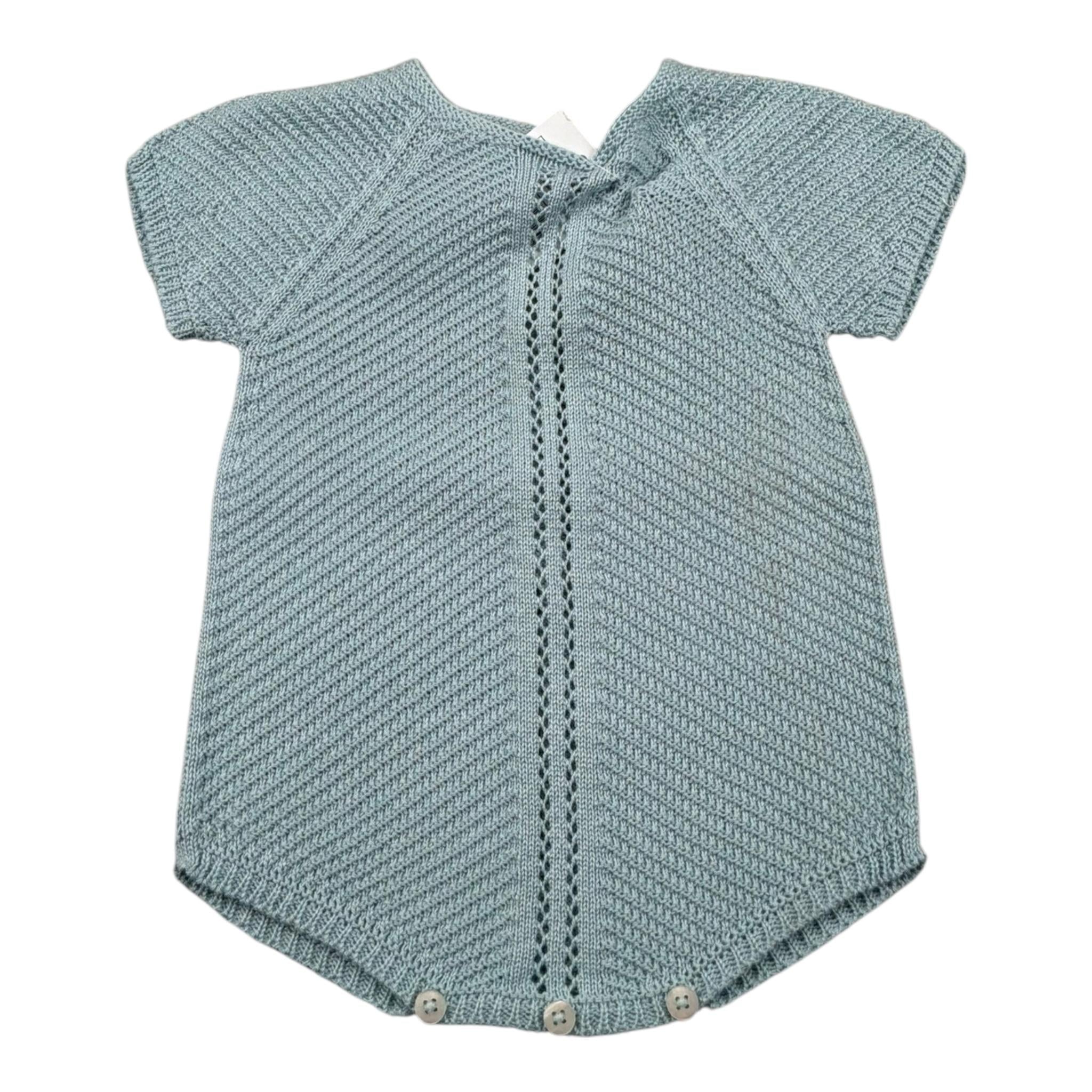 Mac Ilusio'N Pagliaccetto Mezza Manica Tinta Unita per Neonato 9652 VERDE MAC ILUSIO'N 