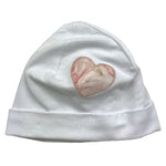 MARLU' cappello tinta unita con stampa Bianco per Neonata EP2973 BIANCO MARLU' 