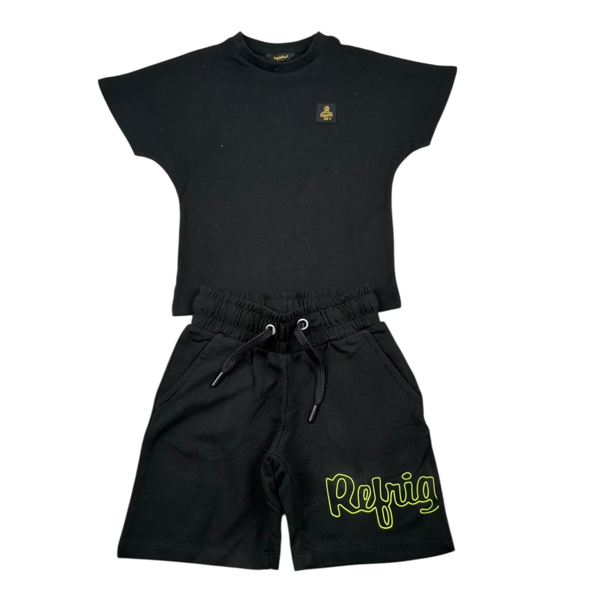 Refrigiwear Completo 2 Pezzi T-Shirt-Bermuda per Neonato R1101W25N NERO REFRIGIWEAR 